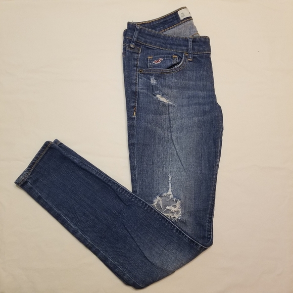 Hollister Denim - *SOLD* Hollister destroyed super skinny jeans 3S
